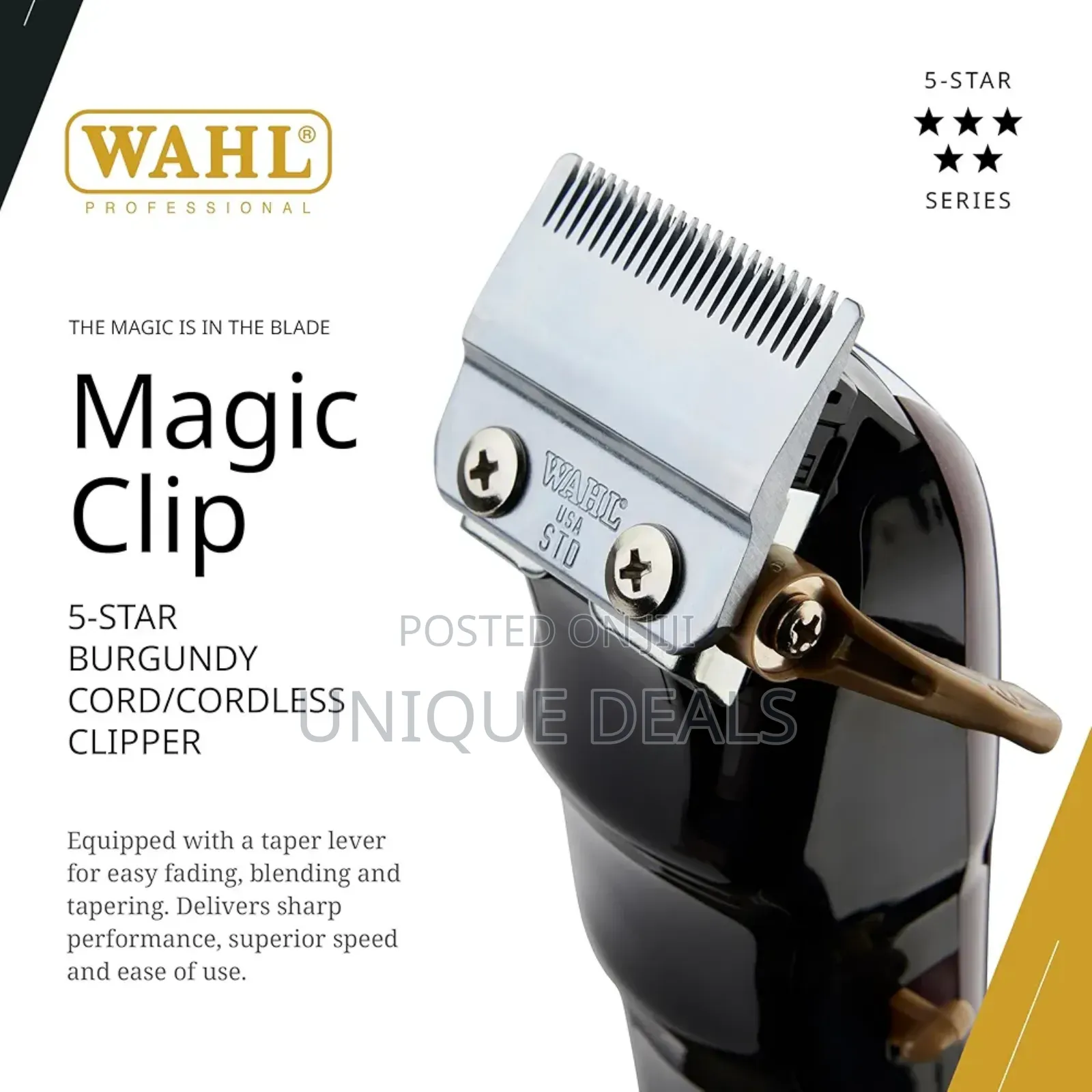 Wahl Professional 5 Star Magic Clip Cordless Hair Clipper