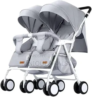 Twin Stroller for Two Babies, Foldable Double Infant Toddler Sit