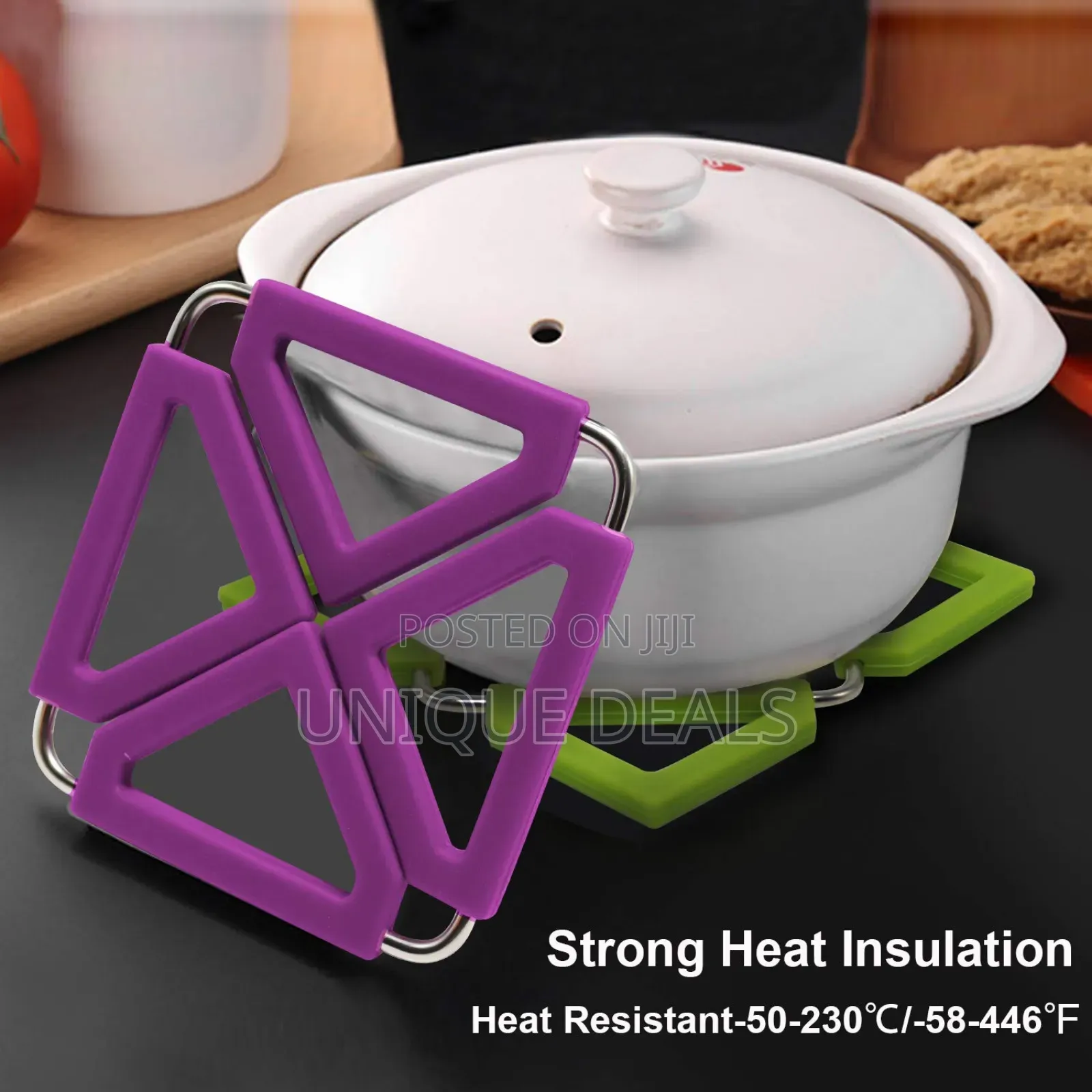 Silicone Trivet Mat Expandable Hot Pot Holder
