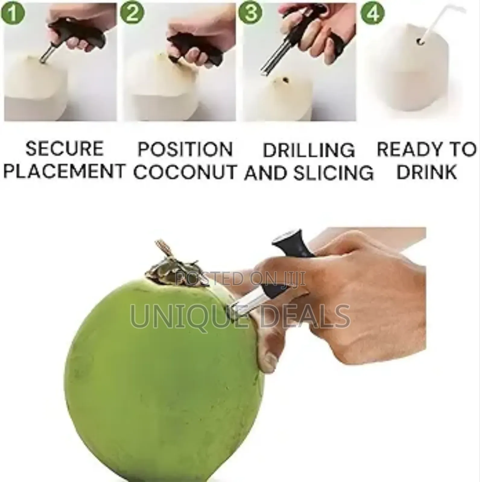 Stainless Steel Coconut Opener Tool