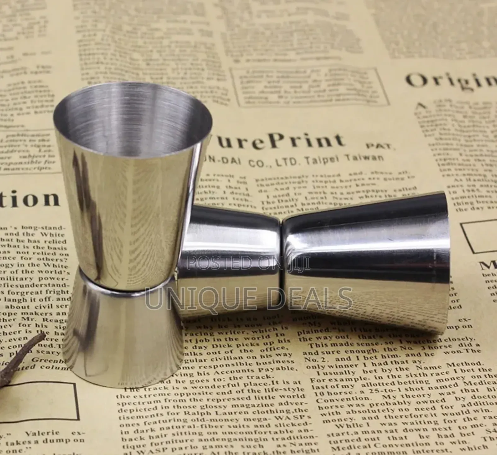 2pcs Stainless Steel Cocktail Jigger Set