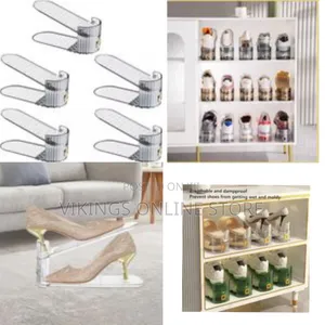 Slots Organizer for Closet, 4 Pack Stacker Shoe Rack
