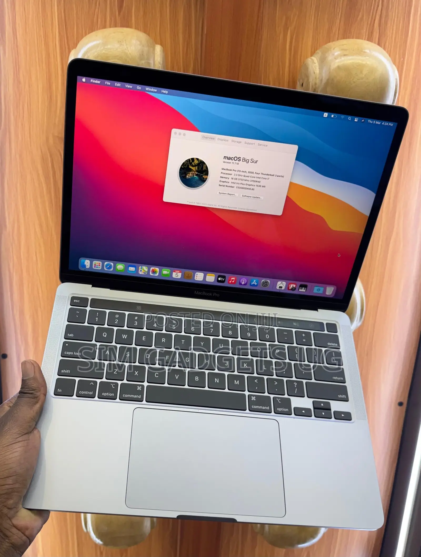 Laptop Apple MacBook Pro 16GB Intel Core i7 SSD 512GB