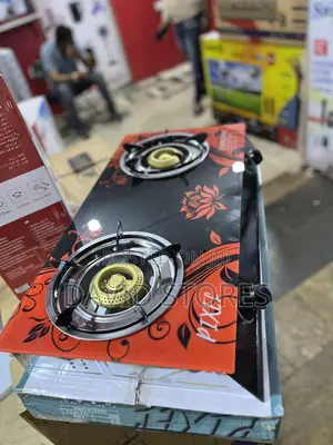 Pixel Double Gas Stove – Tempered Glass + Auto Ignition