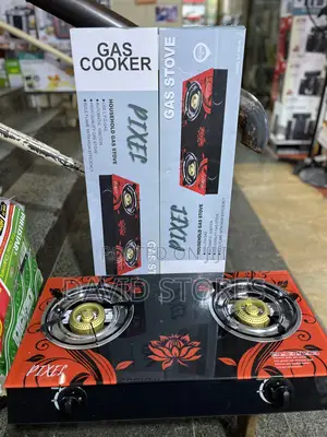 Pixel Double Gas Stove – Tempered Glass + Auto Ignition