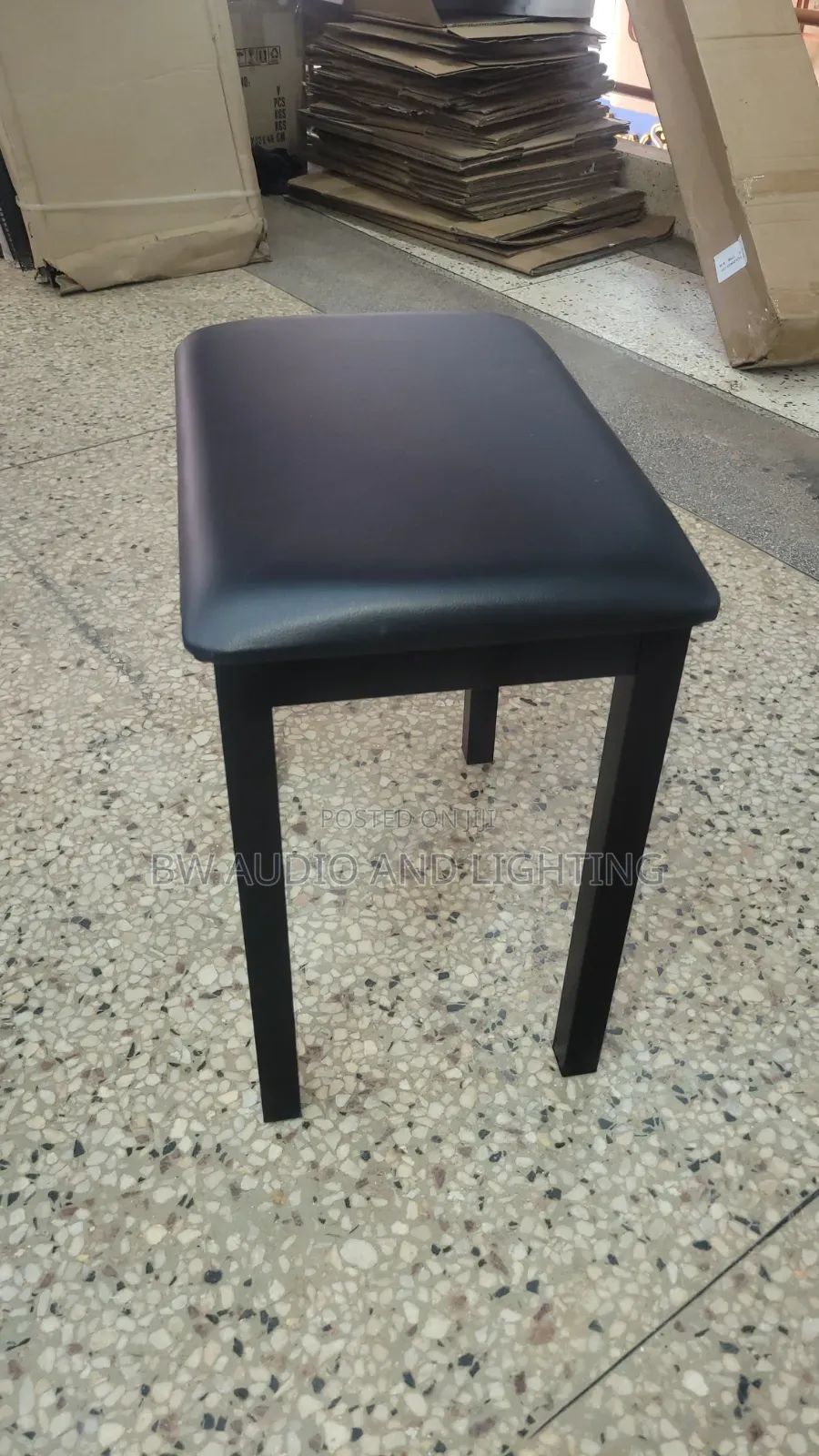 Piano  Stool Black