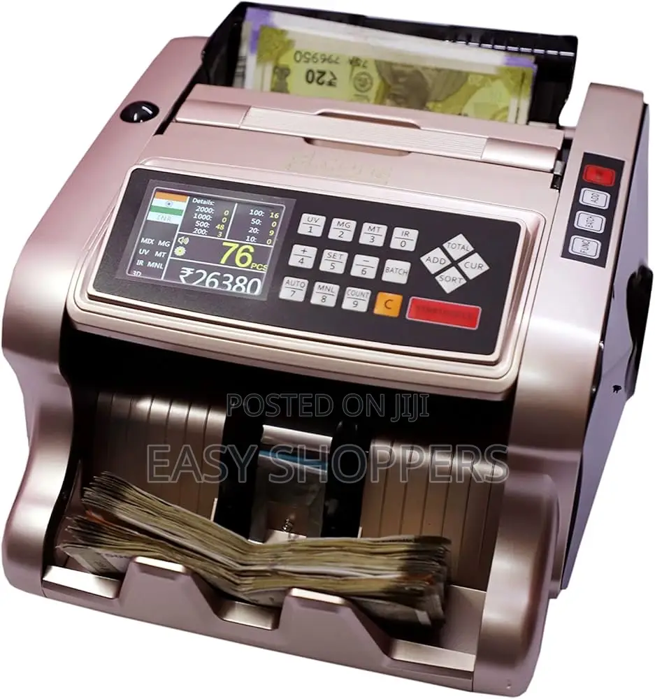 Mix Value Currency Counting Machine With Fake Notes Detection Function