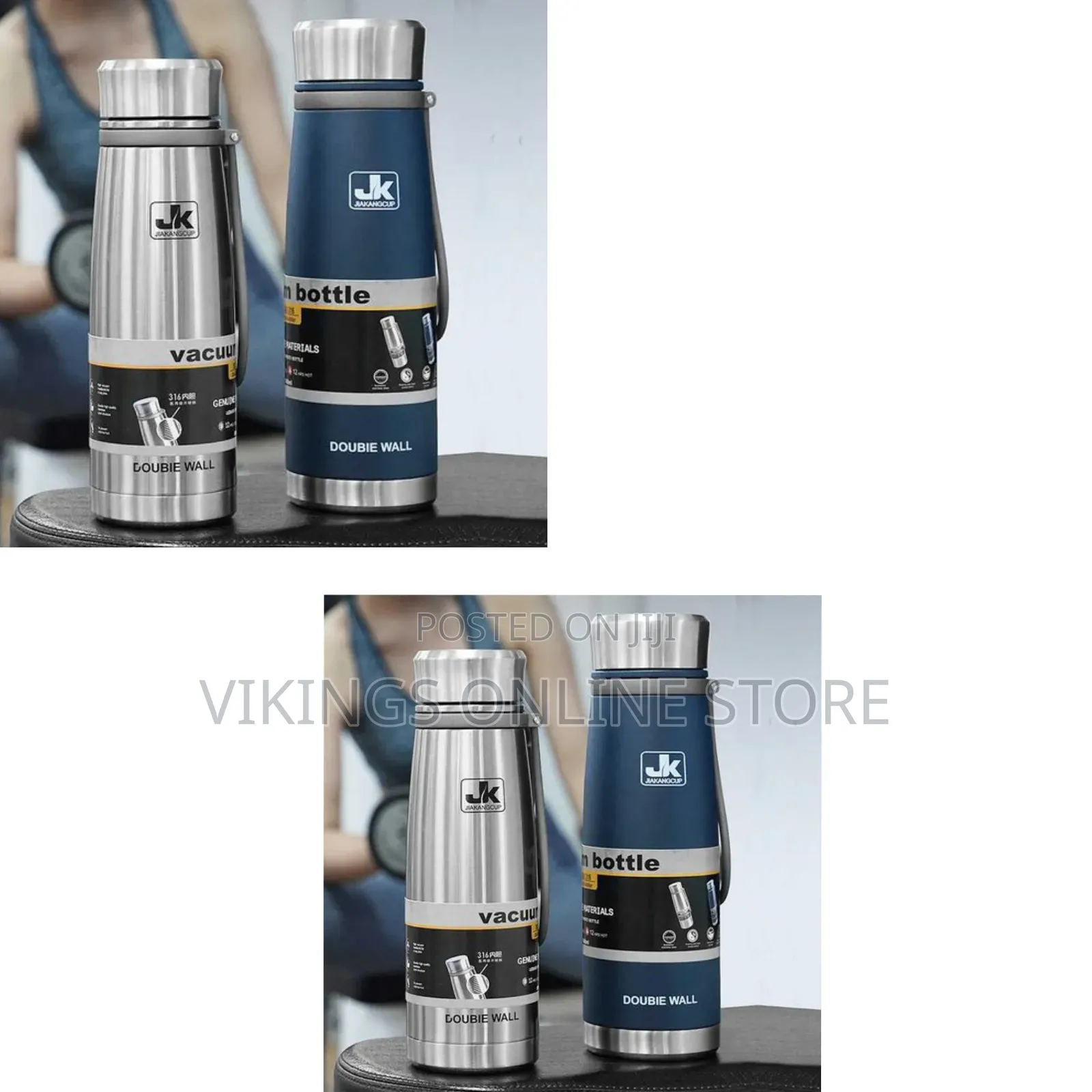 Jk 750ml Insulated Vacuum Thermo Bottle Stainless Water Flask