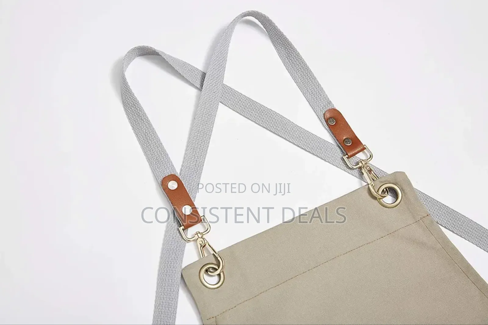 Canvas Apron Adjustable Cross-Back Work Apron