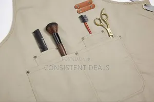 Canvas Apron Adjustable Cross-Back Work Apron