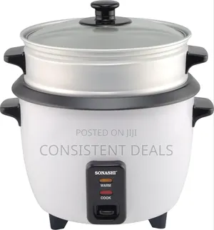 Sonashi1.8l Rice Cooker With Cool Touch Handle | Non-Stick Coated