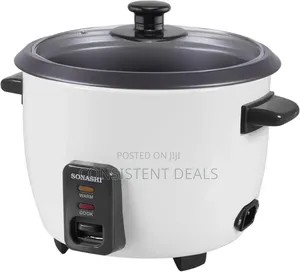 Sonashi1.8l Rice Cooker With Cool Touch Handle | Non-Stick Coated