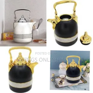 1l Thermal Glass Liner Coffee Flask, Coffee Pots Arabic Dallah Flask
