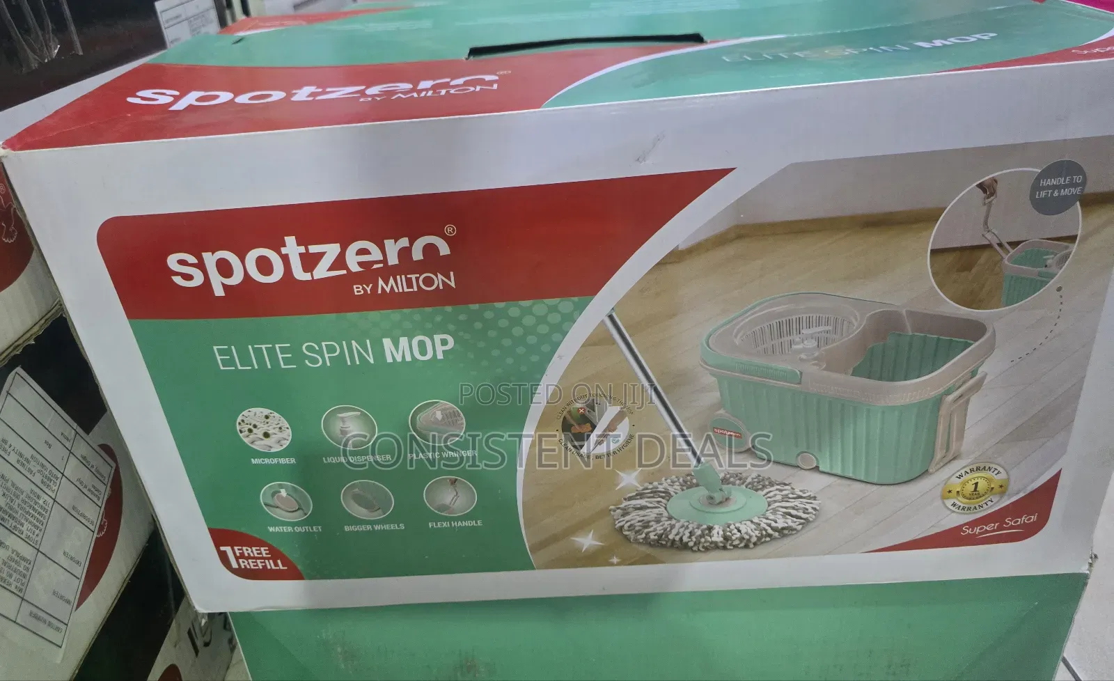 Elite Floor Spin Mop With Bucket