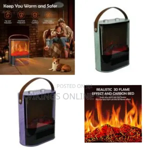 Electric Space Heater, 1500w Electric Fireplace Heater With Thermostt