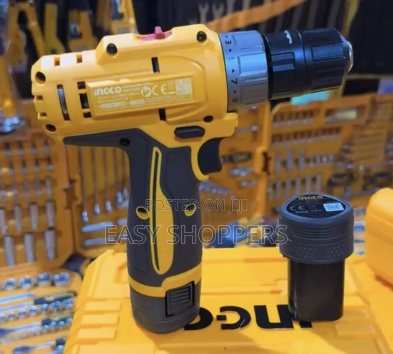 Ingco 12v Lithium-Ion Cordless Drill With One Battery