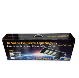 Solar Street Light With 3 Lens 5g Solar Camera - Full Motion Sensor