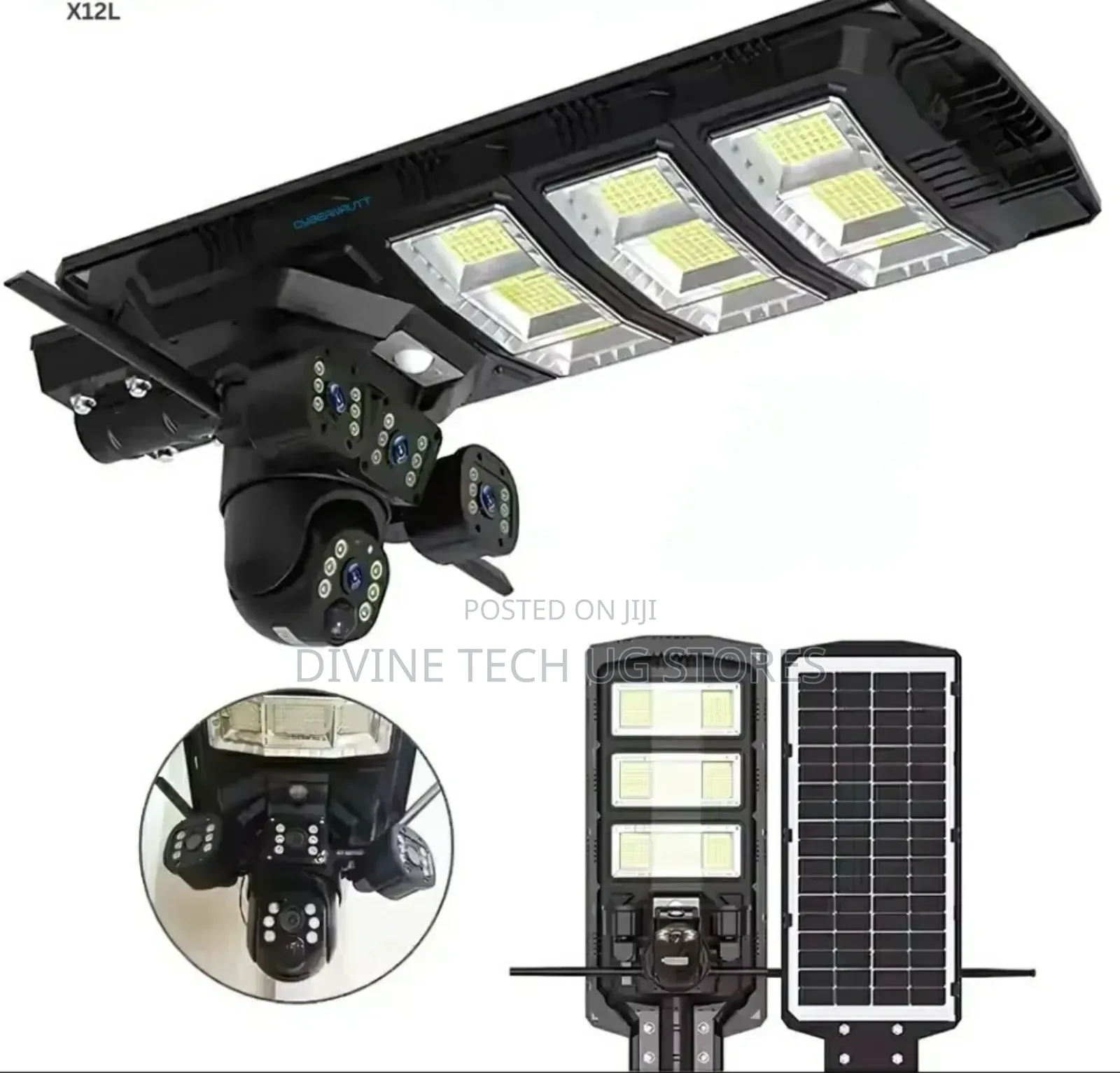 Solar Street Light With 3 Lens 5g Solar Camera - Full Motion Sensor