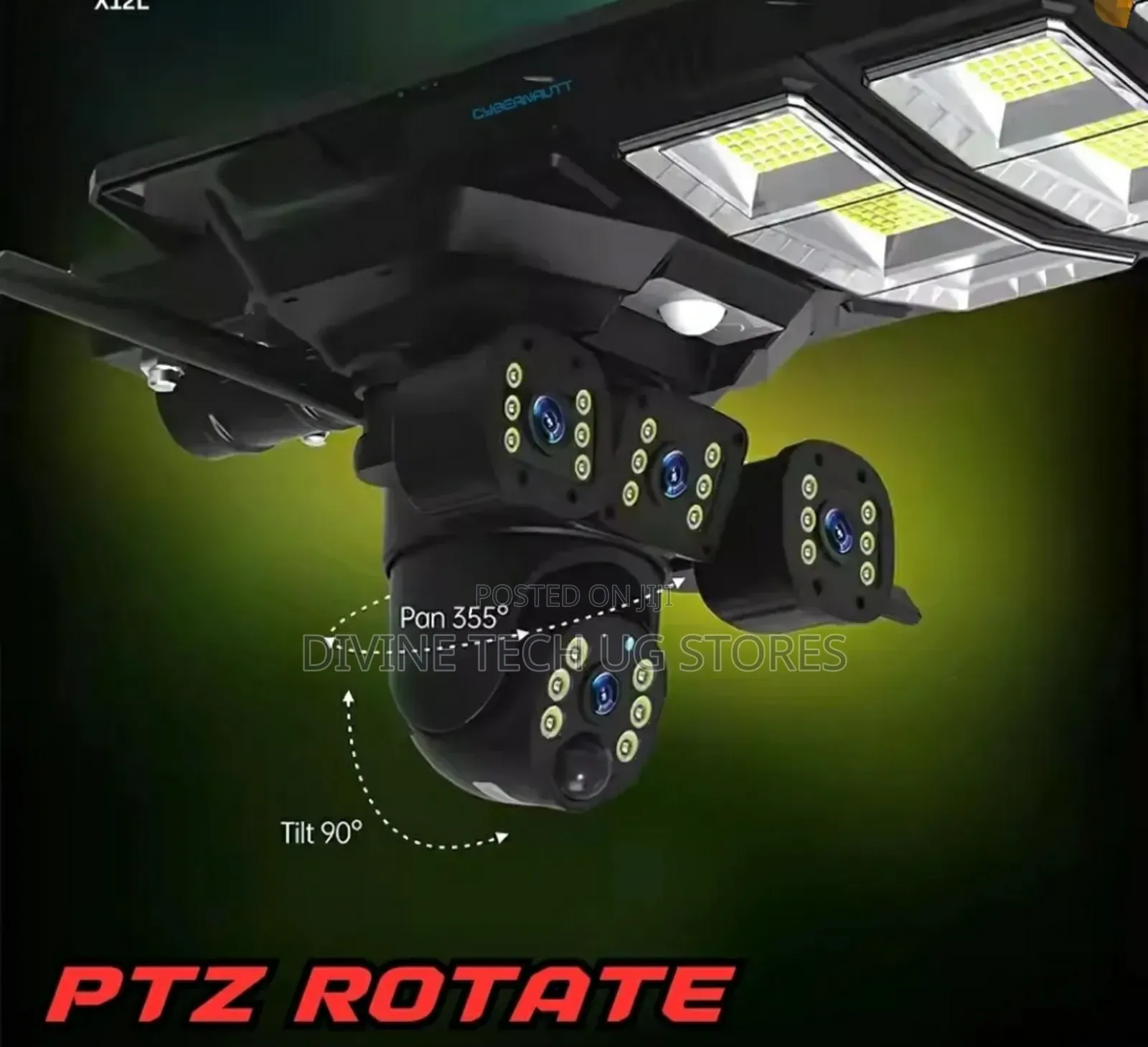Solar Street Light With 3 Lens 5g Solar Camera - Full Motion Sensor