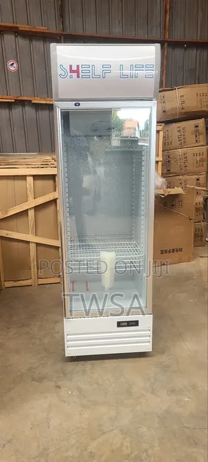 Supermarket Commercial Display Glass Door Refrigerator With Air Cooler