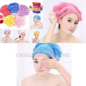 Microfiber Hair Quick Drying Towel Bath Wrap Shower Cap Turban