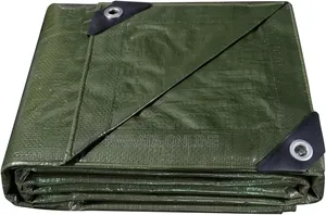 (4x5meter),Waterproof Tarpaulin Sheet With Eyelet, Green, Orange, Blue