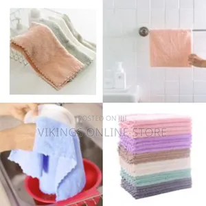 30x30cm, 4 Piece Microfiber Kitchen Dish Cleaning Drying Towels