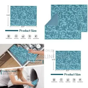1 Pc Absorbent Reversible Microfiber Washable Dish Drying Mat