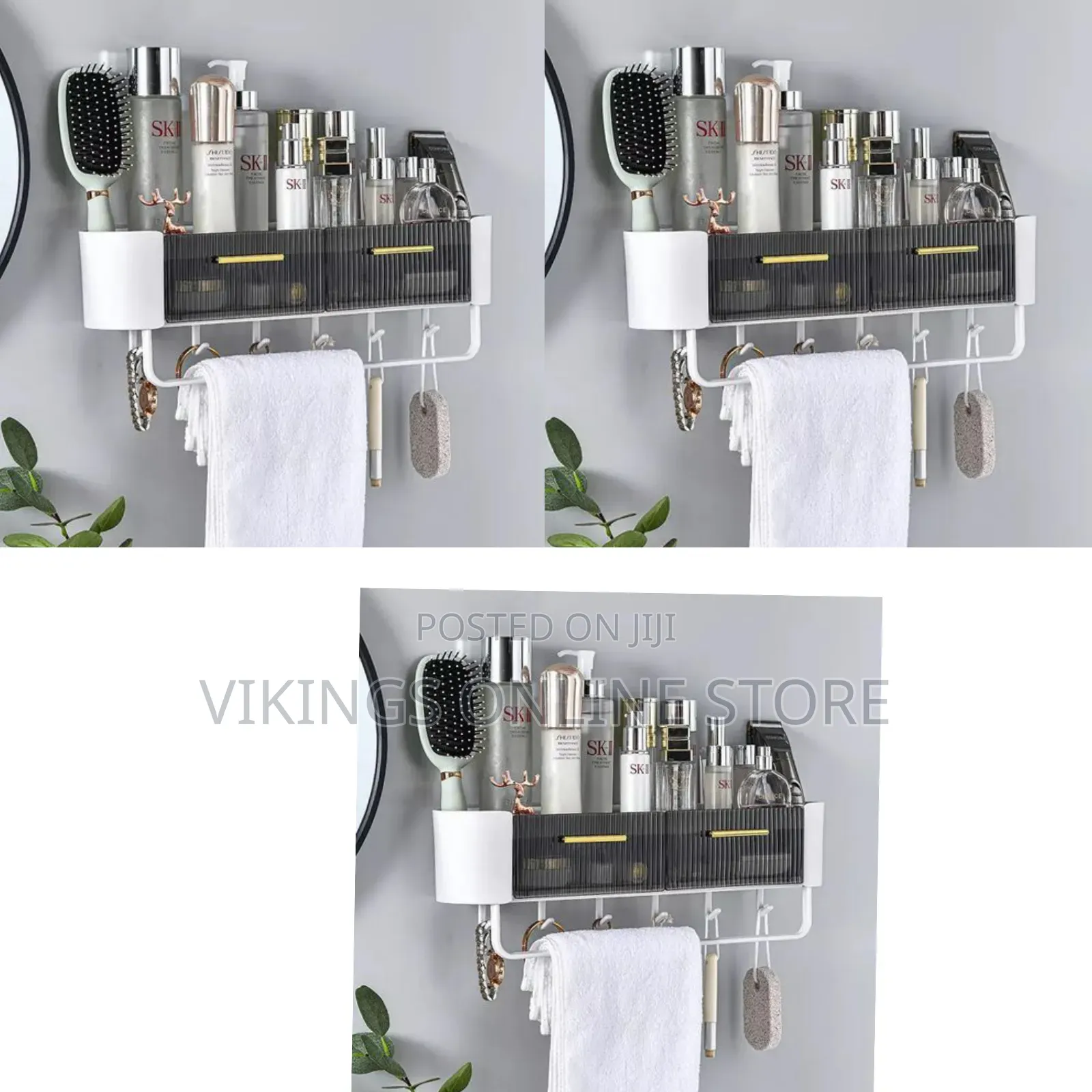 Shower Caddy, Self Adhesive Wall Mounted Shelf Bath Organizer, Shampoo