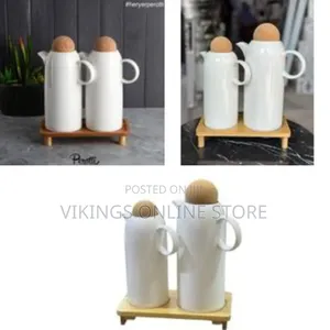 Porcelain Oil Dispenser Bottle, 2 PCS Oil Vinegar Bottle Pot Dispenser