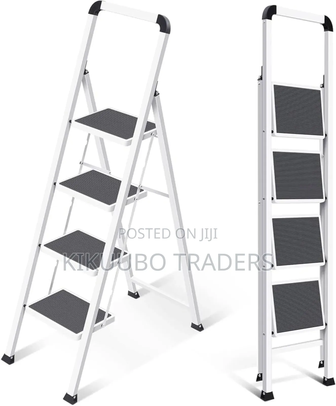 Step Stool 4 Steps, Folding Steps With Handrail, Folding Ladder