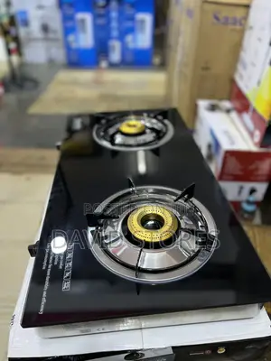 Saachi Tempered Glass Double Gas Stove – Stylish Efficient Cooking