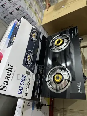 Saachi Tempered Glass Double Gas Stove – Stylish Efficient Cooking