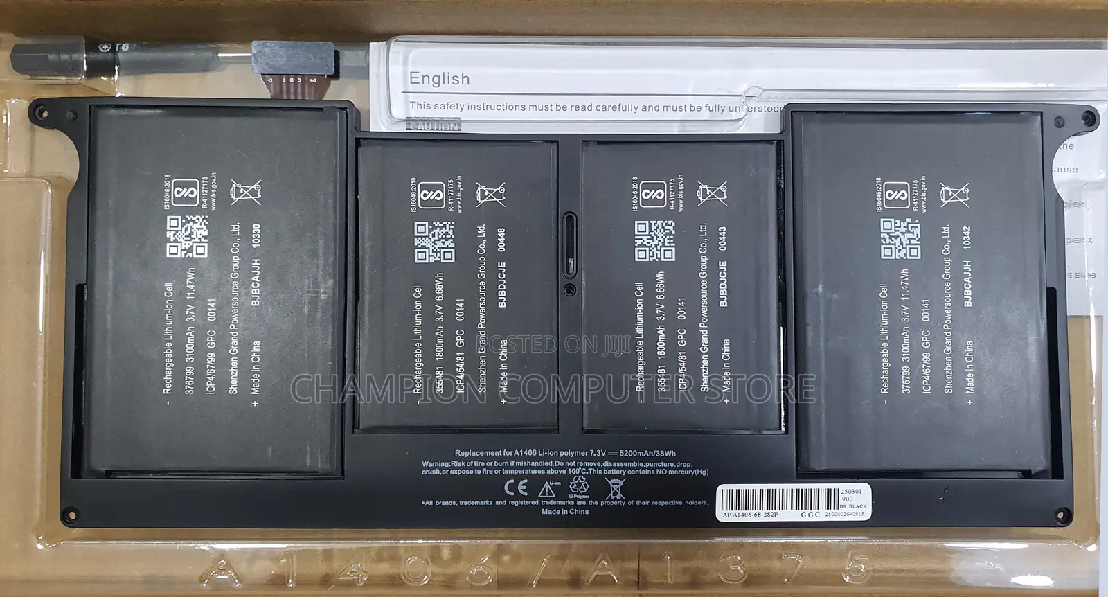 Apple A1406 for Macbook Air 11'' A1370 and A1495 A1465