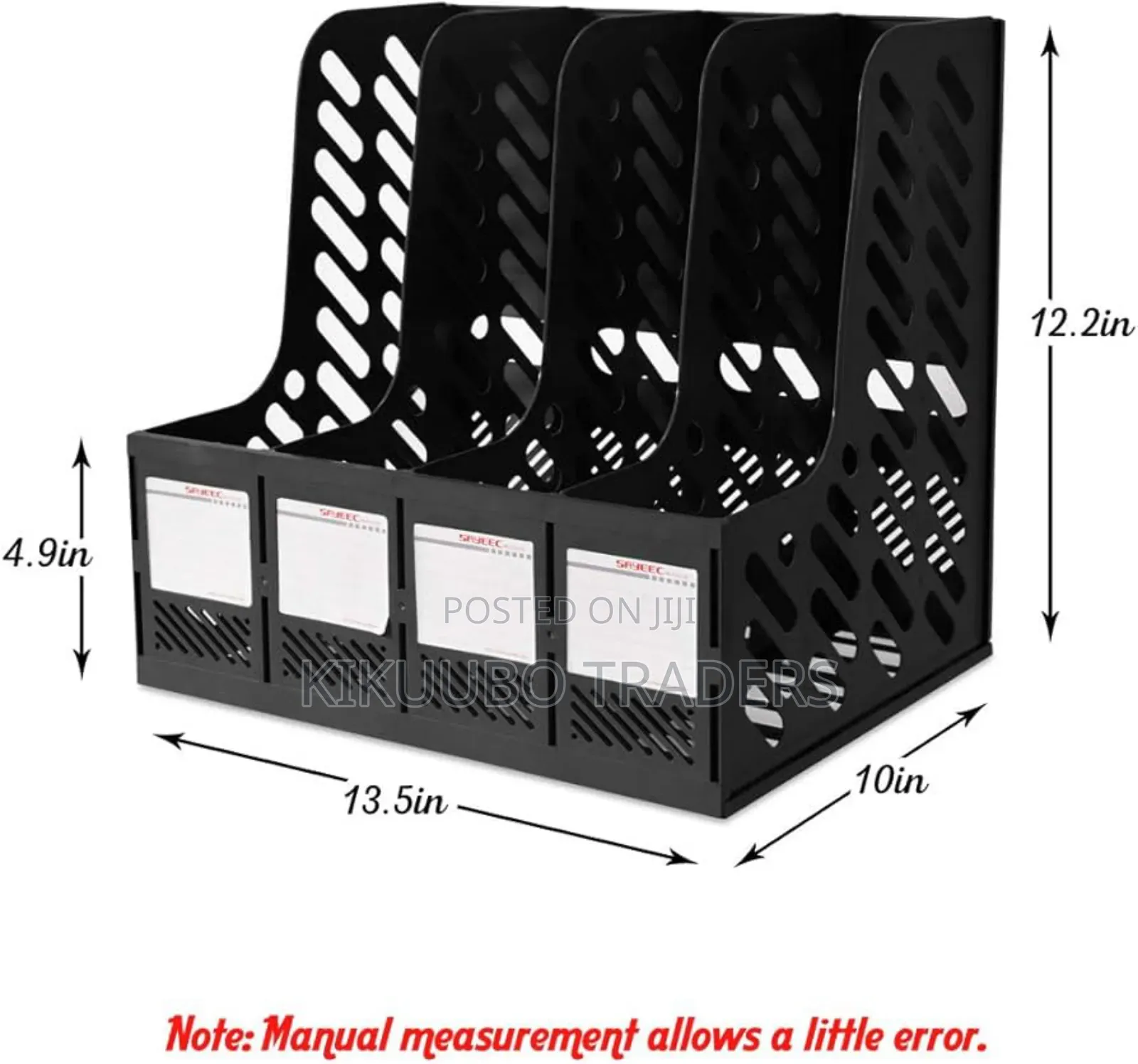 Magazine File Holder 4 Section Book Desktop Organizer