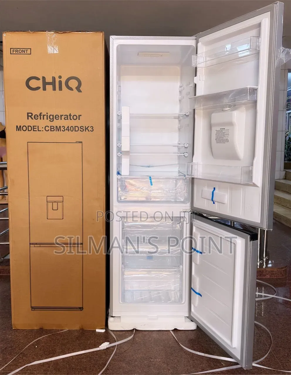 Chiq 340 Litres With Dispenser Available