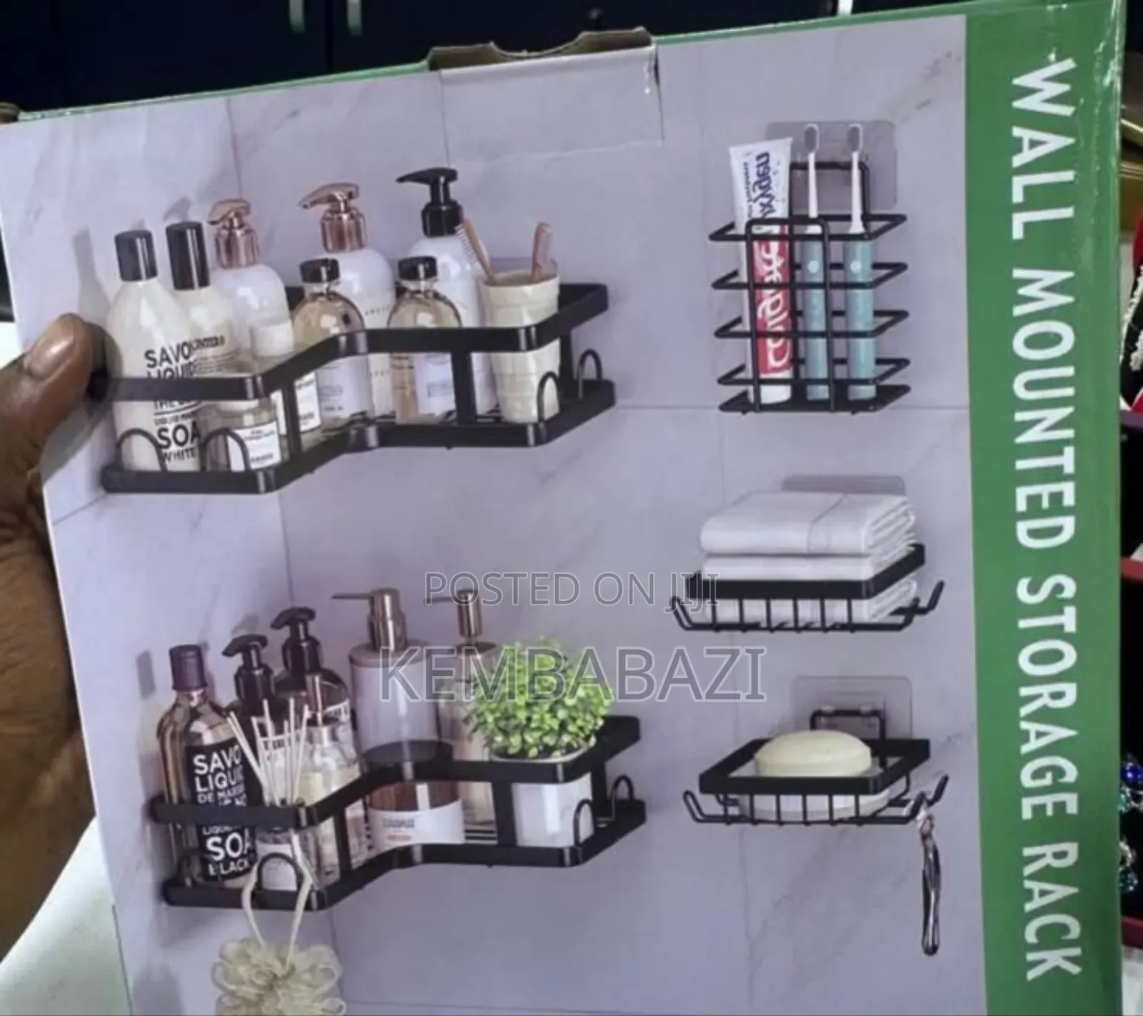 5piece Set Shower Caddy/Bathroom Shelves