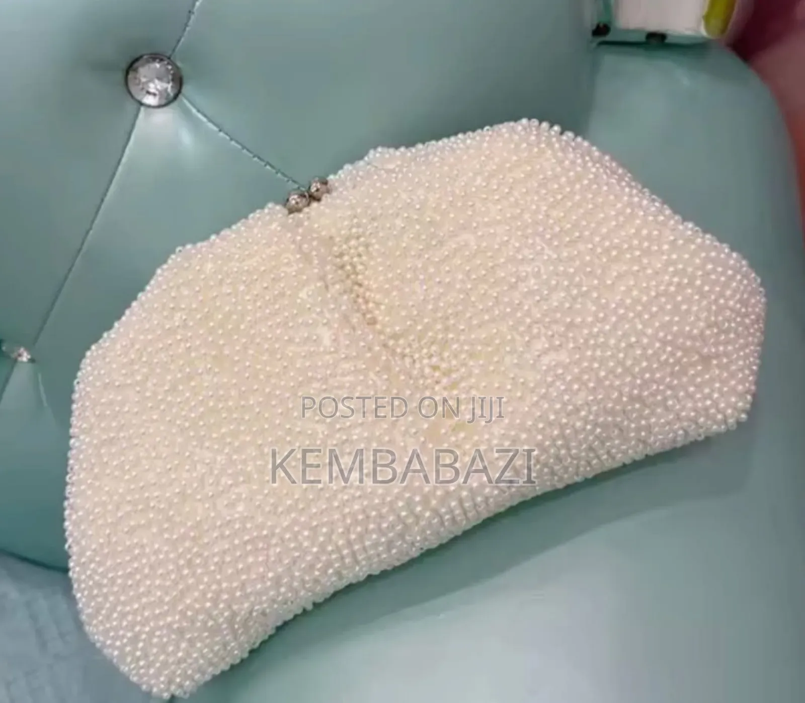 1piece Pearl Studded Pouch Purse