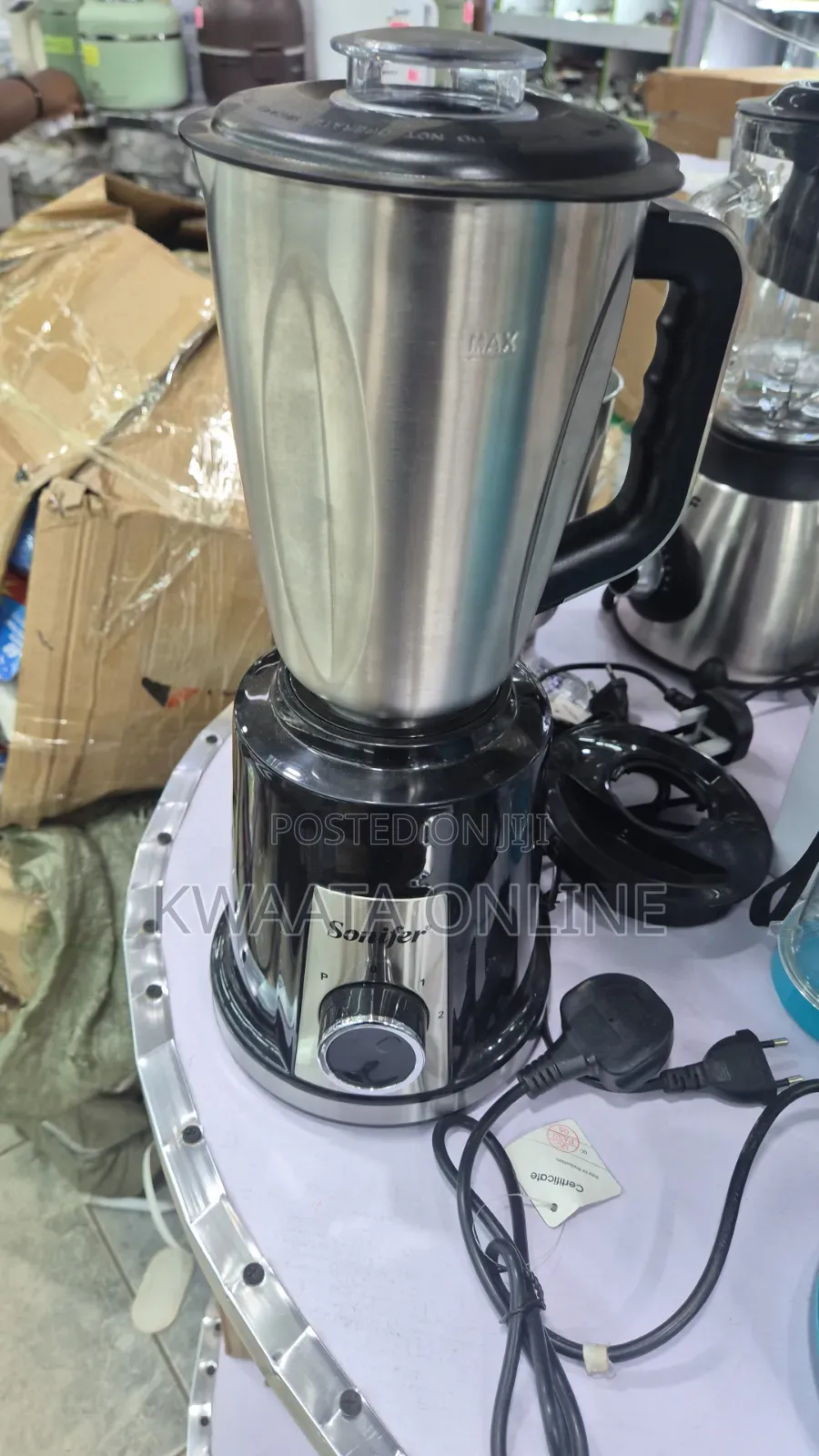 2in1sonifer 400w Food Processor Metallic Jar Blender 1.5l