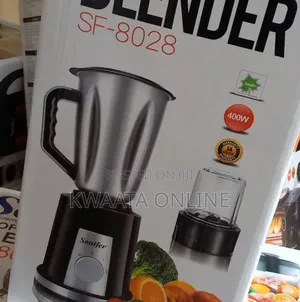 2in1sonifer 400w Food Processor Metallic Jar Blender 1.5l