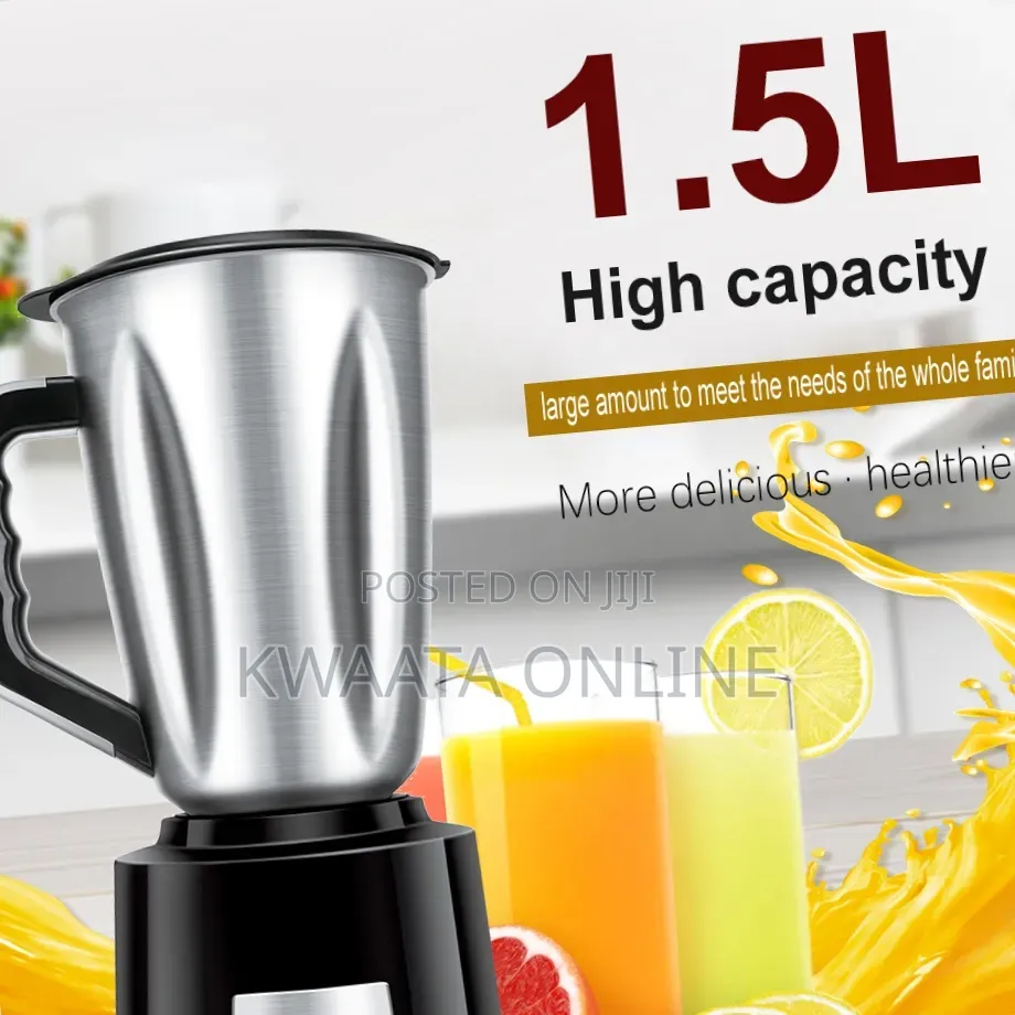 2in1sonifer 400w Food Processor Metallic Jar Blender 1.5l