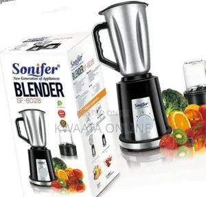 2in1sonifer 400w Food Processor Metallic Jar Blender 1.5l