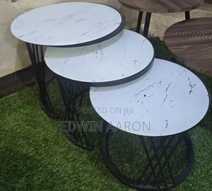3pc Marble Top Coffee Tables