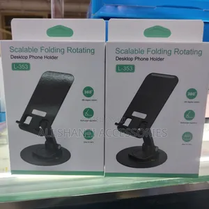 Scalable Folding Rotating Desktop Phone Holder