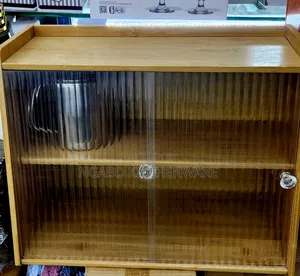 Bamboo Double Layer Countertop Storage Rack.