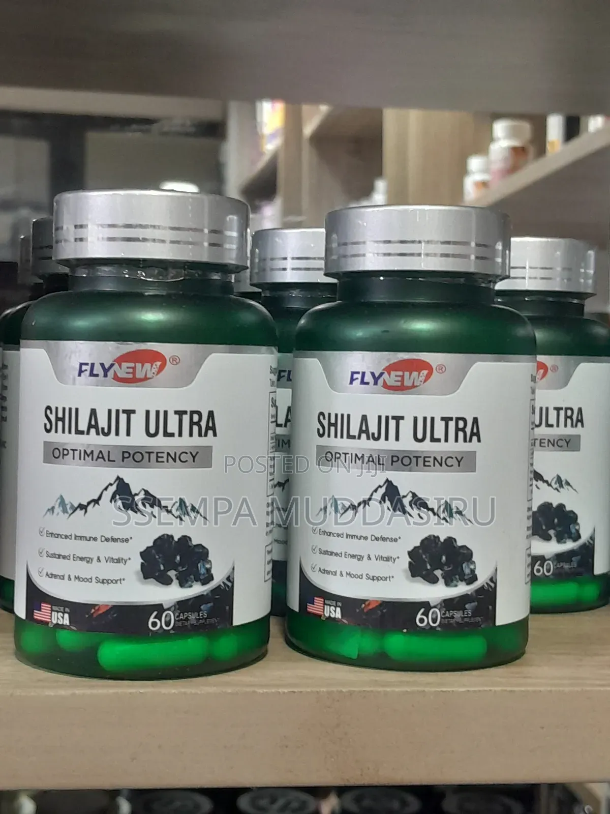 Shilajit Ultra Optimal Potency 60 Capsules By Fly New