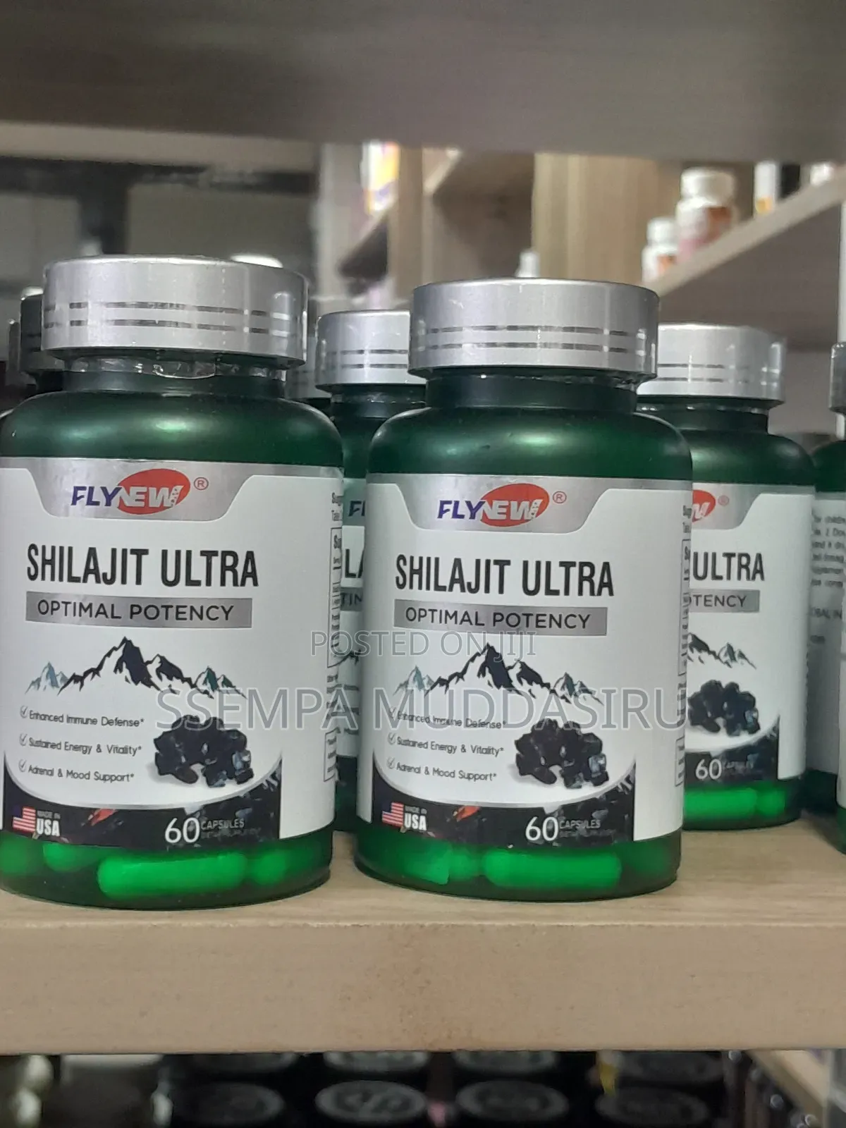 Shilajit Ultra Optimal Potency 60 Capsules By Fly New