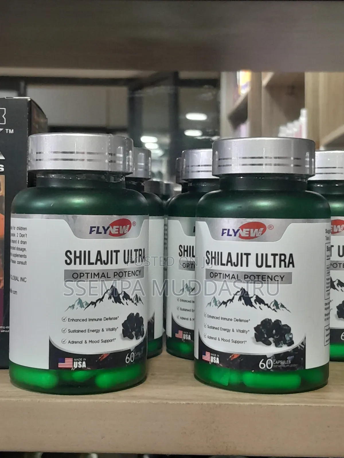 Shilajit Ultra Optimal Potency 60 Capsules By Fly New