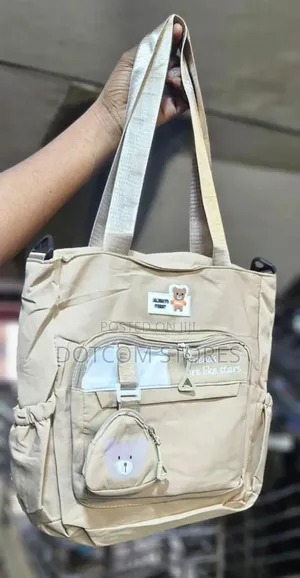 Black Nylon Tote Bag