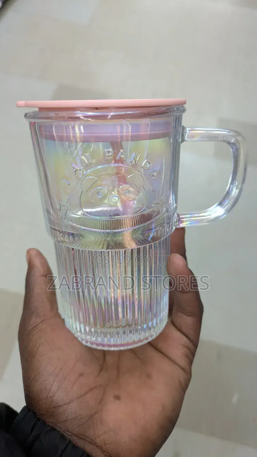 Heavy Glass Mug With Cover